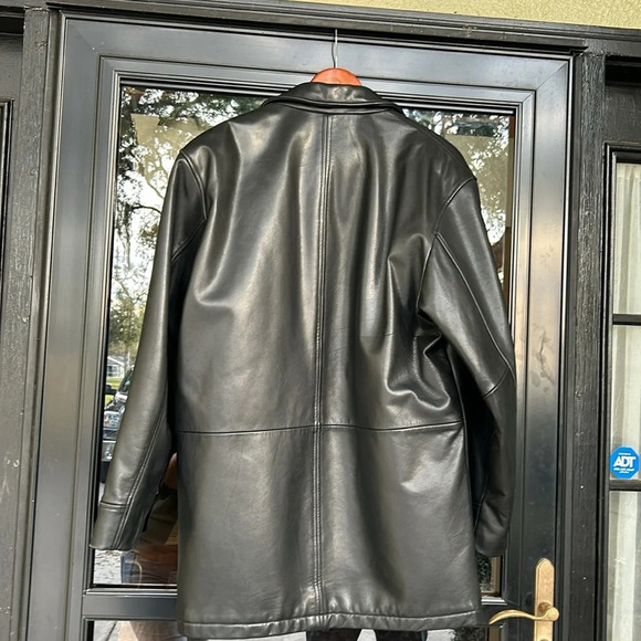 Couture Black Leather Lambskin Jacket - Picture 9 of 10